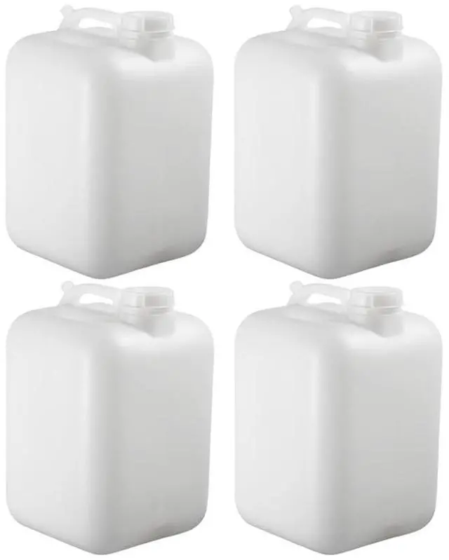 Main image of 5 Gallon Water Jug 4 Pack, BPA-Free Food-Grade HDPE Liquid Container with Sealed Cap, Leak-Proof Water Storage Jug for Brewing Fermentation Camping