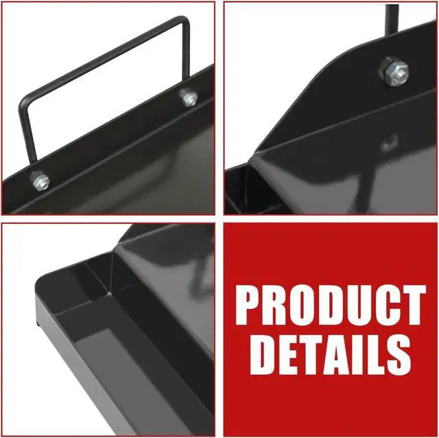Alt view image 3 of 7 - 18" x 12" Nonstick Cast Iron Griddle with Grease Tray for Gas Charcoal Grills, Heavy-Duty Flat Top Griddle for Indoor Outdoor Cooking Camping Parties