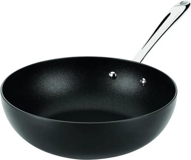 Main image of 10-Inch Hard Anodized Nonstick Wok Pan with Stay-Cool Handle, Induction Ready Oven Safe to 500°F for Stir Fry and All Cooktops