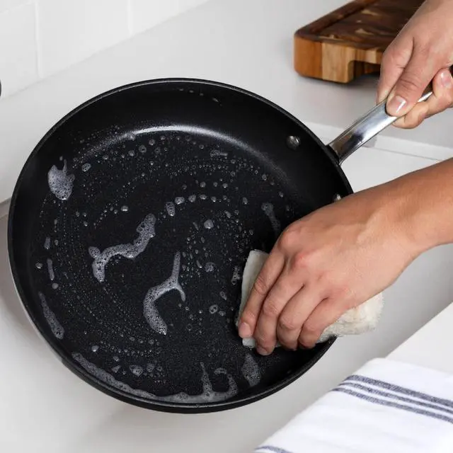 Alt view image 6 of 7 - 10-Inch Hard Anodized Nonstick Wok Pan with Stay-Cool Handle, Induction Ready Oven Safe to 500°F for Stir Fry and All Cooktops