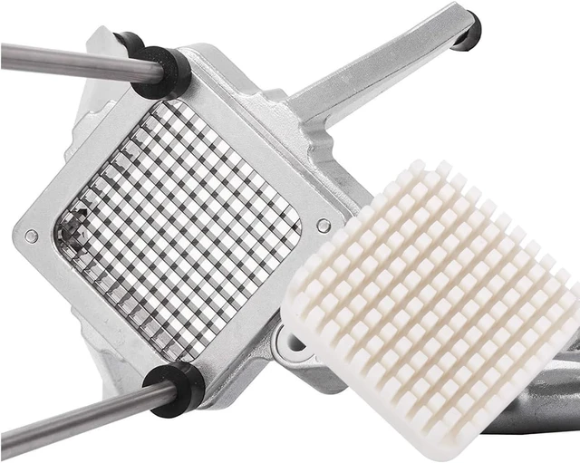 Alt view image 7 of 7 - Heavy Duty Manual Vegetable Chopper Dicer, Aluminum Alloy Frame Food Cutter with 1/4" & 3/8" Stainless Steel Blades, Commercial Food Prep Tool for Onion Potato Pepper Fruits