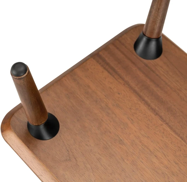 Alt view image 6 of 7 - 39.37 Inch Mid Century Modern Monitor Stand, Mahogany Desktop Shelf, Ergonomic Desk Riser for Computer Laptop Screen, Easy Assembly Desktop Organizer for Home Office