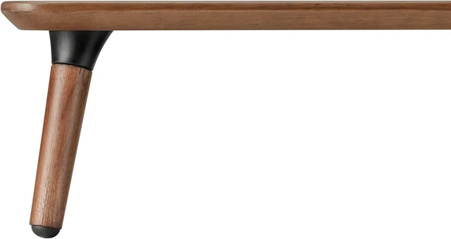 Alt view image 7 of 7 - 39.37 Inch Mid Century Modern Monitor Stand, Mahogany Desktop Shelf, Ergonomic Desk Riser for Computer Laptop Screen, Easy Assembly Desktop Organizer for Home Office