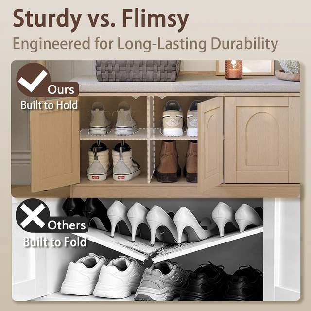 Alt view image 6 of 7 - Shoe Storage Bench with Cushion and PushtoOpen Door, 2Tier Adjustable Cubby Entryway Bench, 39.4 Inch for Entryway Hallway Bedroom