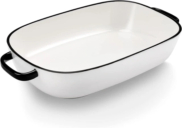 Main image of 6 Quart Large Rectangular Ceramic Baking Dish, 16 x 11 Inch Deep Casserole Pan, Heat Resistant Glazed Bakeware, Safe for Oven Microwave Freezer Dishwasher for Daily Cooking and Party Serving