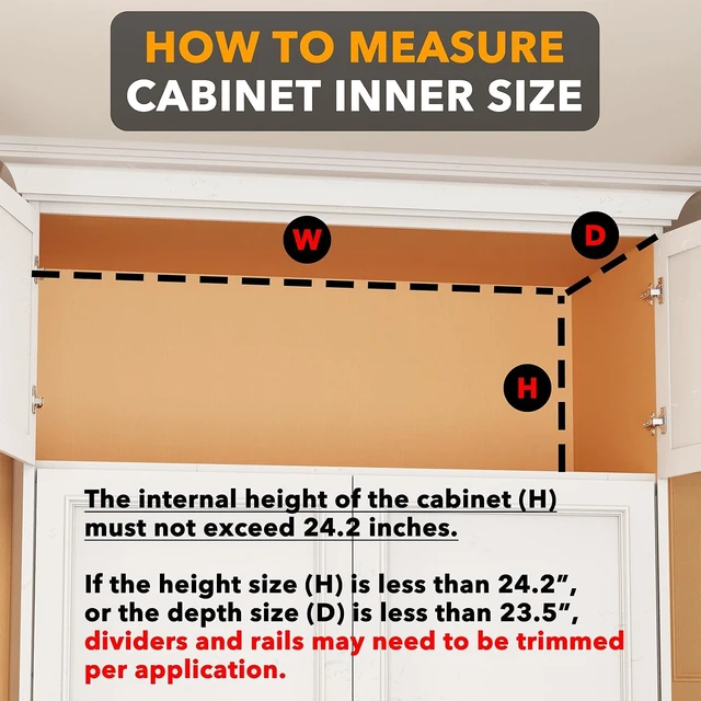 Alt view image 5 of 7 - 6 Pack Pressboard Cabinet Tray Dividers, Vertical Adjustable Bakeware Organizer, Sturdy Kitchen Storage Separators for Baking Sheets Cutting Boards Pans Pantry Cabinet Organization