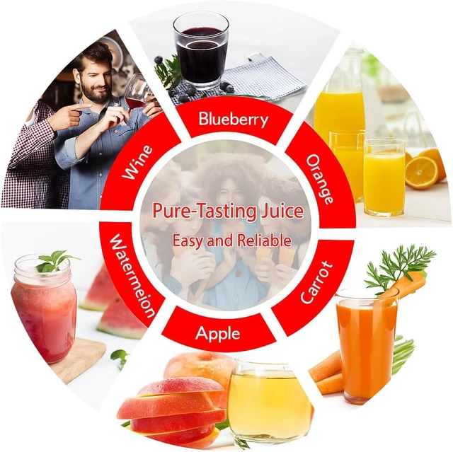 Alt view image 2 of 6 - 3.2 Gallon Manual Fruit Wine Press, Heavy Duty Solid Beech Wood Basket Juice Press, Quiet Hand Crank Fruit Extractor Tool for Apple Cider Grape Berry Wine Making Home Brewing