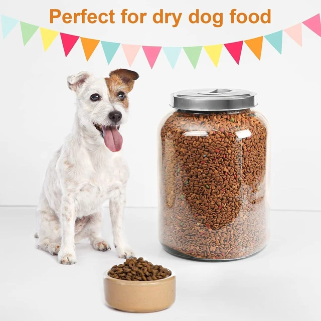 Alt view image 2 of 6 - 5.5 Gallon Large Glass Storage Jar with Lid, 7.5 Inch Super Wide Mouth Heavy Duty Glass Canister, 21000ml Food Grade Transparent Container for Flour Rice Dog Food Pantry Kitchen Storage