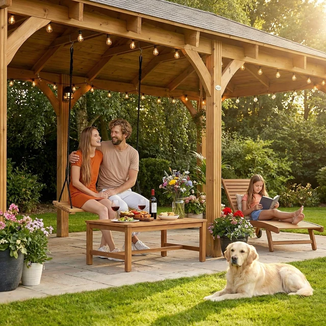 Alt view image 7 of 7 - 26 x 12 Inch Curved Beech Wood Tree Swing, Adjustable Polypropylene Rope Hanging Swing with 500 Lbs Load Capacity, Heavy Duty Indoor Covered Outdoor Porch Patio Swing Seat for Adults