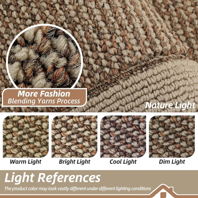 Alt view image 6 of 7 - 2-Piece Washable Kitchen Rugs Set, Non Slip Absorbent Kitchen Floor Mats, Stain Resistant Polypropylene Runner Rugs, 24"x36"+24"x60" Taupe Floor Mats for Kitchen Home Decor