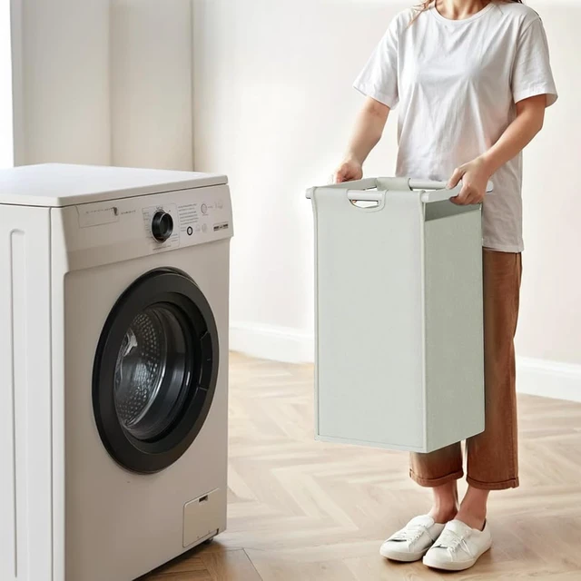 Alt view image 7 of 7 - 4-Section Rolling Laundry Sorter with Top Shelf, Metal Frame Laundry Hamper, 4 x 60L Waterproof Removable Pull Out Bags, Mobile Garment Basket Organizer for Laundry Room Bathroom Bedroom