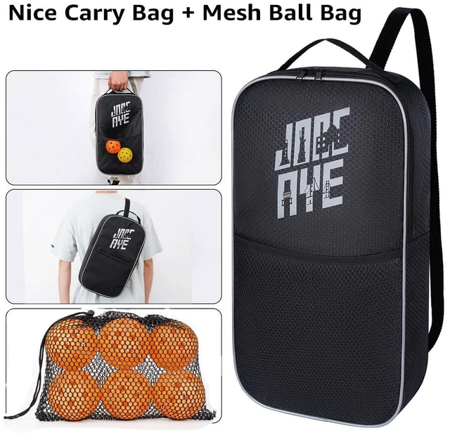 Alt view image 6 of 7 - Pickleball Paddles Set of 4 USAPA Approved Fiberglass Rackets | 4 Outdoor Indoor Balls, Racquet Bag, Overgrip Tape, Accessories for Beginners, Adults, Men, Women & Family Pickle Ball Set