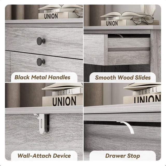 Alt view image 5 of 7 - Shoe Rack Cabinet 2 Flip Drawers, Entryway Shoe Storage, Wash Grey | Narrow Shoe Cabinet Organizer with Top Drawer, Freestanding Hidden Shoe Organizer for Entryway , Hallway, Foyer