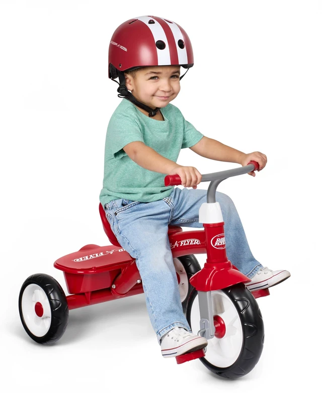 Main image of Red Rider Trike, for Ages 2.5-5, Toddler Tricycle | Quiet Ride Wheels, Comfort Grip Handlebars, Easy Carry Seat Handle, Covered Storage Bin, (Amazon Exclusive)