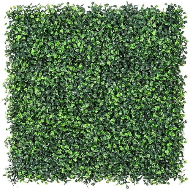 Main image of 12 Pieces 20"x 20" Artificial Boxwood Panels Topiary Hedge Plant | Boxwood Panels Privacy Hedge Screen Sun Protected Suitable for Outdoor, Indoor, Garden, Fence, Backyard and Decor