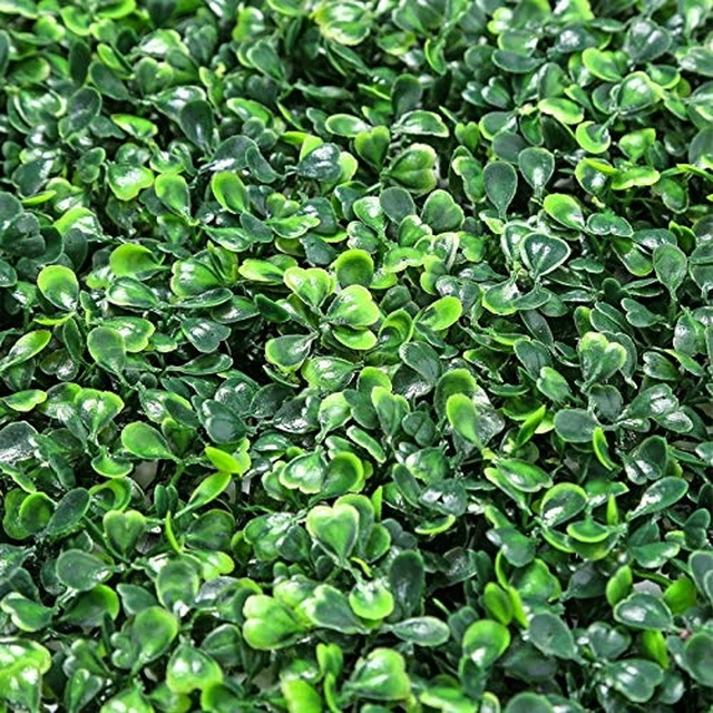 Alt view image 2 of 7 - 12 Pieces 20"x 20" Artificial Boxwood Panels Topiary Hedge Plant | Boxwood Panels Privacy Hedge Screen Sun Protected Suitable for Outdoor, Indoor, Garden, Fence, Backyard and Decor