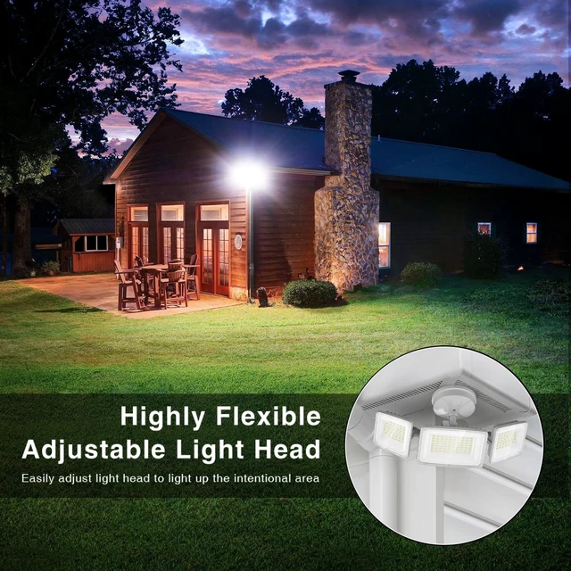 Alt view image 4 of 7 - 150W LED Security Light, 15000LM Outdoor Flood Light Switch Controlled, IP65 Waterproof LED Exterior Floodlight, 6500K White Wall Mount Security Lighting for Entryway, Garage, Yard, Eave