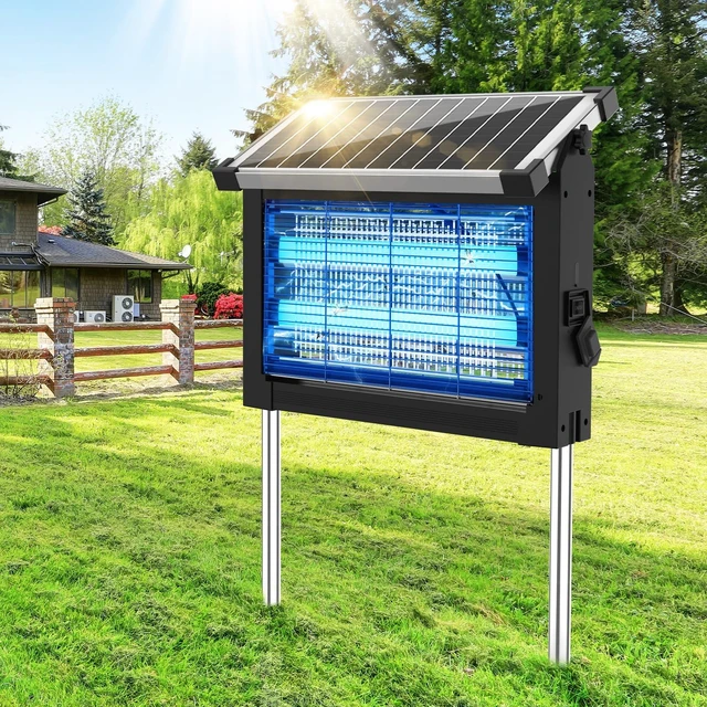 Main image of Solar Bug Zapper Outdoor, 4500V Cordless Mosquito Zapper with Solar Power | Smart Light Sensor, Solar & USB Rechargeable, IPX5 Waterproof Insect Killer For Patio, Garden, Backyard, Camping And Indoor