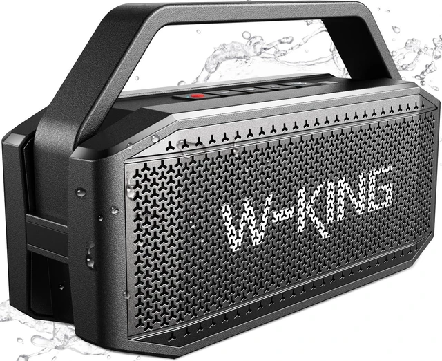 Main image of Bluetooth Speaker, 100W Peak Outdoor Portable Loud Speakers Wireless | 108dB IPX7 Waterproof Floating Rugged Boombox, 60W Party Large Speaker Subwoofer, 7.2'' Deep Bass Radiator, 40H, EQ, TF, AUX