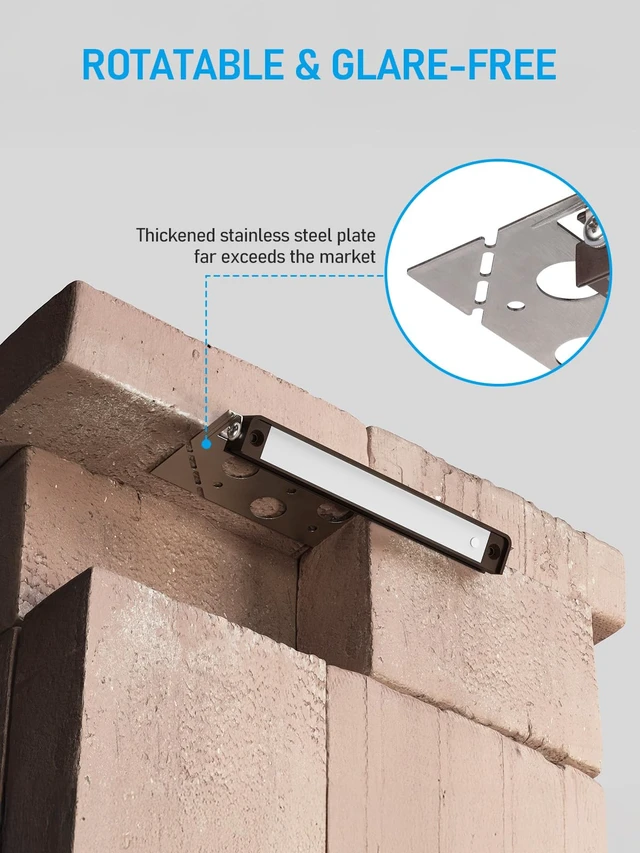 Alt view image 7 of 7 - 8-Pack 7 Inch LED Hardscape Lighting, 3W/4W/5W, 2700K Soft White | Update Dimmable Retaining Wall Lights, Low Voltage Landscape Lighting, 12-24V AC/DC Paver Light, Outdoor Step Lights, ETL