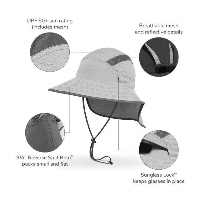 Alt view image 2 of 5 - Ultra Adventure Hat - UPF 50+ Sun Hat for Men & Women with Neck Cape, Adjustable Fit, Breathable, Water-Resistant Design for Hiking, Fishing, or Outdoor Travel, Pumice, S/M
