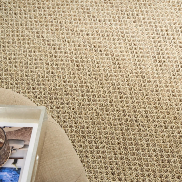 Alt view image 5 of 7 - Home Courtyard Indoor Outdoor Area Rug, Jute, 5' x 7', Geometric | 90% polypropylene, 10% polyester flatweave, low-shedding; hose-clean, air-dry; patio, deck, living room, dining room