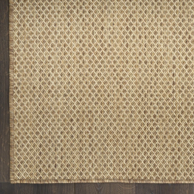 Alt view image 6 of 7 - Home Courtyard Indoor Outdoor Area Rug, Jute, 5' x 7', Geometric | 90% polypropylene, 10% polyester flatweave, low-shedding; hose-clean, air-dry; patio, deck, living room, dining room