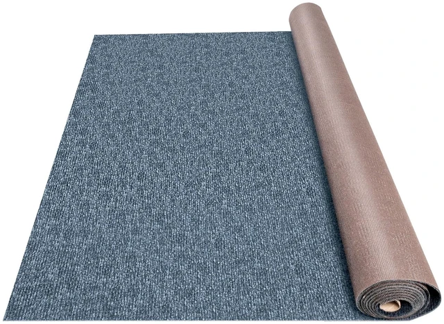 Main image of 6 ft x 13 ft Gray Marine Boat Carpet, Indoor Outdoor Carpet | 0.18" Thick Waterproof Outdoor Rug Carpet Roll for Home Patio Porch Deck, Polyester Fiber, Anti-Slip Surface, TPR Backing