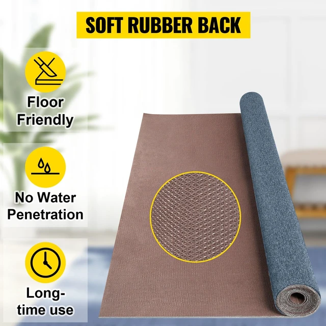 Alt view image 4 of 7 - 6 ft x 13 ft Gray Marine Boat Carpet, Indoor Outdoor Carpet | 0.18" Thick Waterproof Outdoor Rug Carpet Roll for Home Patio Porch Deck, Polyester Fiber, Anti-Slip Surface, TPR Backing