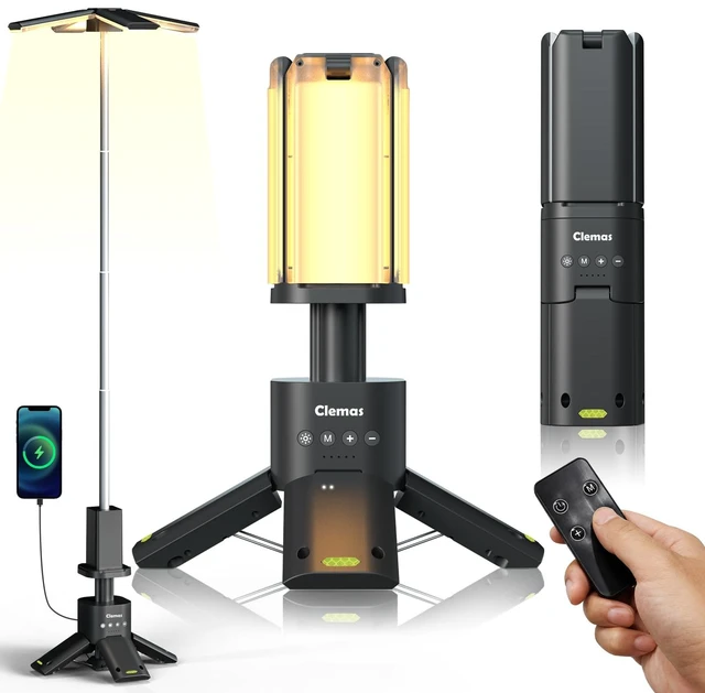Main image of Telescopic Camping Lights Rechargeable 14000 mAh Led Multifunction Magnetic Lanterns Job Site Lighting Cordless Dimmable Camping Tent Lamp Portable Power Supply 6000LM IPX5 Waterproof