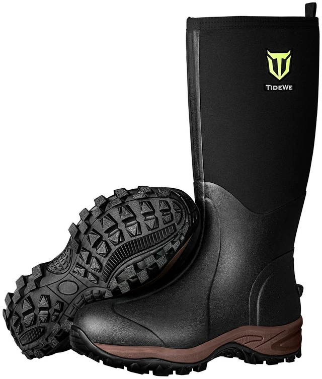 Main image of Rubber Neoprene Boots for Men and Women, Rain Boot, Black,M10/W11 | Sturdy 6mm Neoprene Hunting Boots for Arctic Outdoor Use, Heat-Retaining Insulation Rain Boots with Reinforced Toe