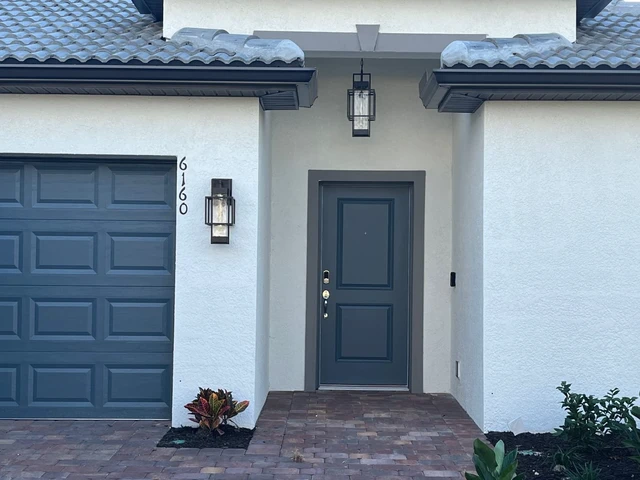 Alt view image 6 of 7 - Modern Outdoor Light Fixtures Dusk to Dawn Outdoor Lighting 2 Pack, 15" Exterior Wall Sconce Waterproof Porch Light, Outside Light for House with Water Glass for Garage Doorway