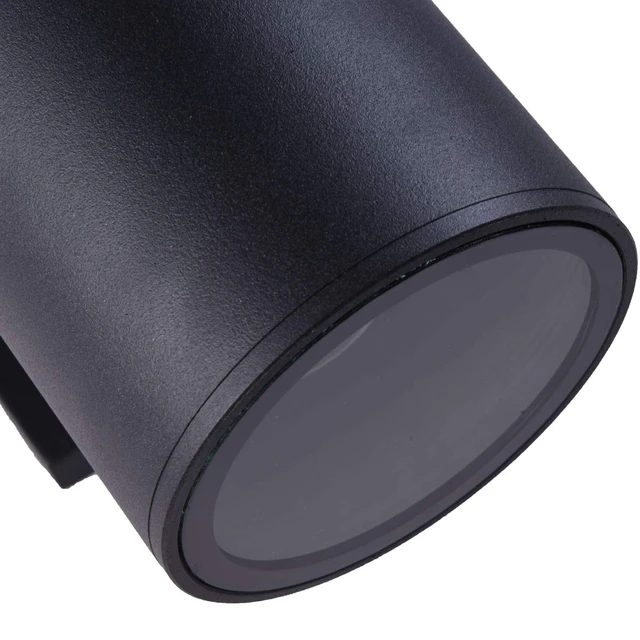 Alt view image 5 of 7 - 12" Modern Outdoor Porch Light in 2 Lights, Matte Black, 2 Pack | Aluminum Cylinder Exterior Fixtures, Tempered Glass Cover, Waterproof Wall Sconce, Patio Light for Outdoor Use