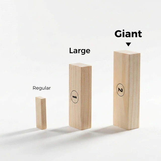 Alt view image 5 of 5 - Outdoor Games Large Tumble Tower 54 Wood Blocks Stacking Game, 5 FT Tall | Numbered Blocks with Dry-Erase Rules Board & Carry Bag, Outdoor Backyard Lawn Games for Family Adults, Camping, Tailgating
