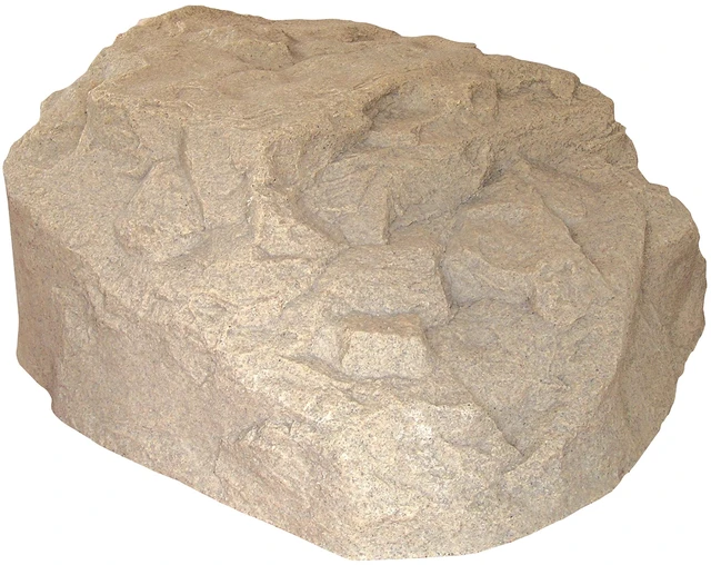 Main image of Landscape Rock Cover, Sandstone, Low Profile Boulder, Lightweight Fake Rock for Concealing Septic Lids, Irrigation Controls & Utility Boxes