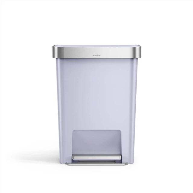 Main image of Hybrid Step Can, 45L / 12 Gallon Rectangular Kitchen Trash Can, Studio Edition, Liner Rim System, Liner Pocket®, 150,000-Step Pedal, Lid Shox® Silent Close, Lilac Plastic