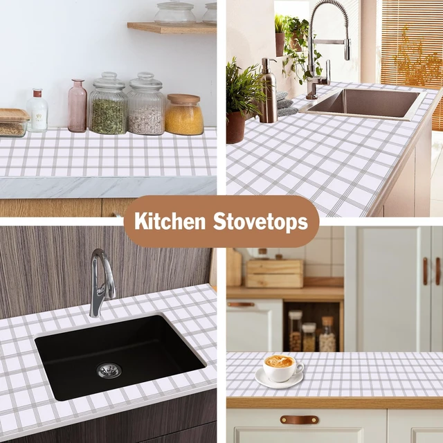 Alt view image 6 of 7 - Drawer and Shelf Liner for Kitchen Cabinet: 23.6 in X 30 Ft Non Slip | Waterproof Shelf Paper Non Adhesive Refrigerator Liners White Square Easy Liners for Bathroom Cupboard