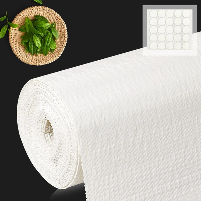 Main image of Shelf Liner for Kitchen Cabinets and Drawers, 24" x 360" White | Non-Adhesive Design, Waterproof & Non-Slip Protection, Easy Cut to Fit, Washable and Reusable, Pantry Storage