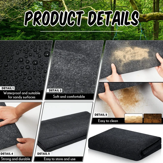 Alt view image 4 of 7 - Shed Floor Mat 10 x 14 ft, PE Backing for Garage, Carport and Large Sheds