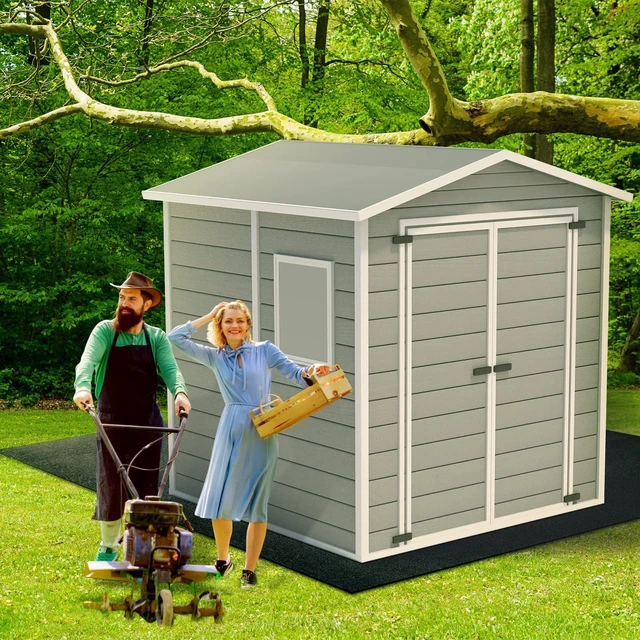 Alt view image 7 of 7 - Shed Floor Mat 10 x 14 ft, PE Backing for Garage, Carport and Large Sheds