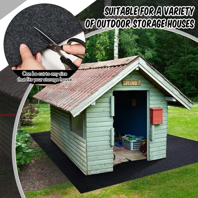 Alt view image 6 of 7 - Shed Floor Mat 10 x 14 ft, PE Backing for Garage, Carport and Large Sheds