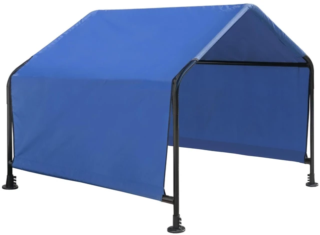Main image of 5' Outdoor Pet Shade, Versatile Pet Canopy Tent for Medium to Large-Breed Dogs, Cats, Small Animals and Livestock, Blue