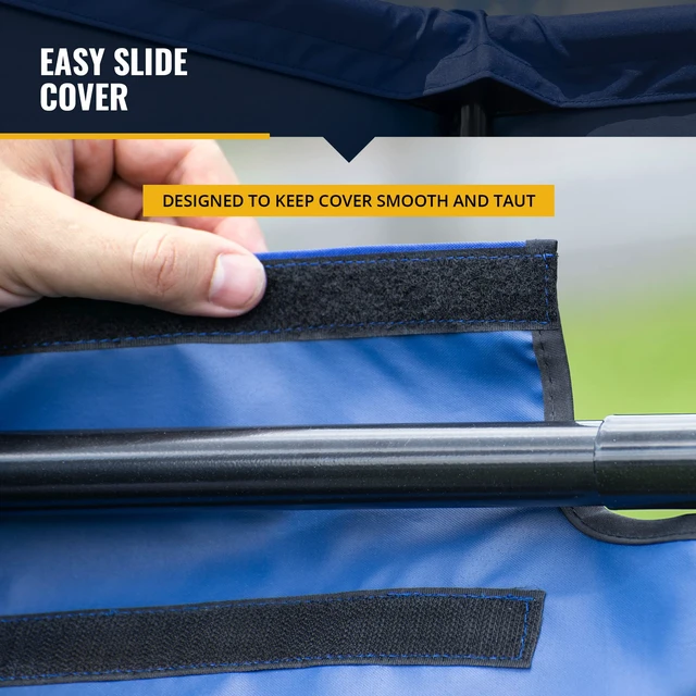 Alt view image 6 of 7 - 5' Outdoor Pet Shade, Versatile Pet Canopy Tent for Medium to Large-Breed Dogs, Cats, Small Animals and Livestock, Blue