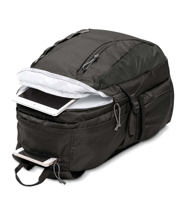 Alt view image 2 of 3 - 32L Agave Hiking Backpack - 15 In Laptop, Black | Daypack with Universal 3L Hydration System or 15 Inch Laptop Sleeve, Ideal for Hiking and Traveling