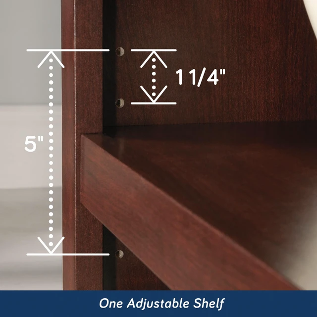 Alt view image 6 of 6 - Miscellaneous Storage 2-Shelf Bookcase/ book shelf, Select Cherry finish
