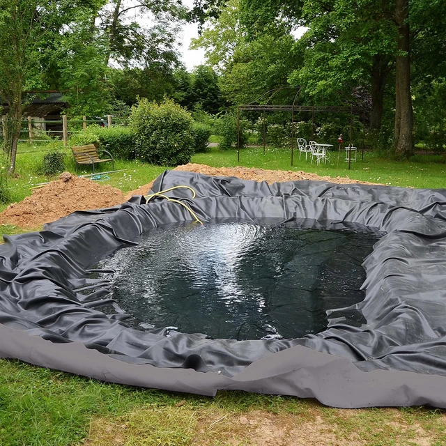 Alt view image 2 of 4 - Nonwoven Geotextile Underlayment - 20 ft. x 25 ft. | 6 oz density, use for ponds, weed barrier, landscaping, stabilization