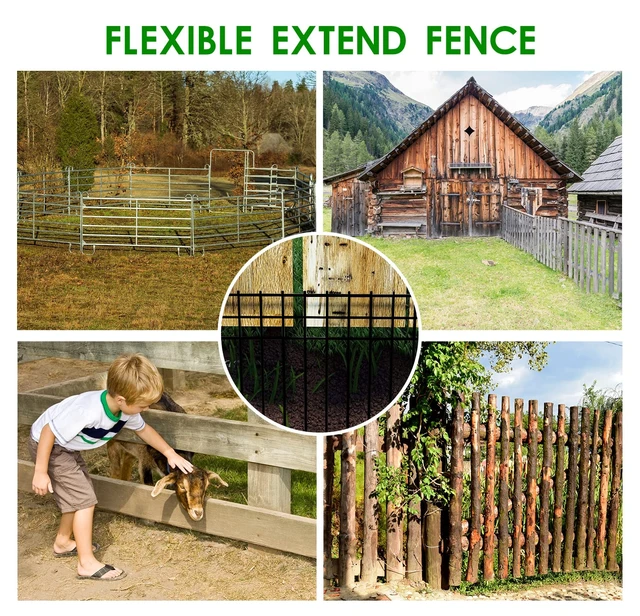 Alt view image 6 of 7 - 24x15-inch No Dig Animal Barrier Fence, 15 Pack Black Dig Protective with 1.5 inch Spike spacing, Dog/Rabbit/Groundhog Underground Dig Barrier, Galvanized Outdoor Garden Metal Fence
