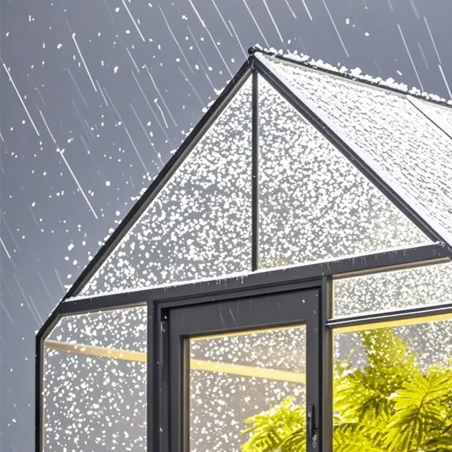 Alt view image 7 of 7 - 15 Pack Polycarbonate Greenhouse Panels, 2' X 4' X 0.24'' Roof Panels Sheets, Waterproof UV Protected Corrugated Plastic Roofing, Impact Resistance Clear Roofing Sheets for Greenhouse/Garden