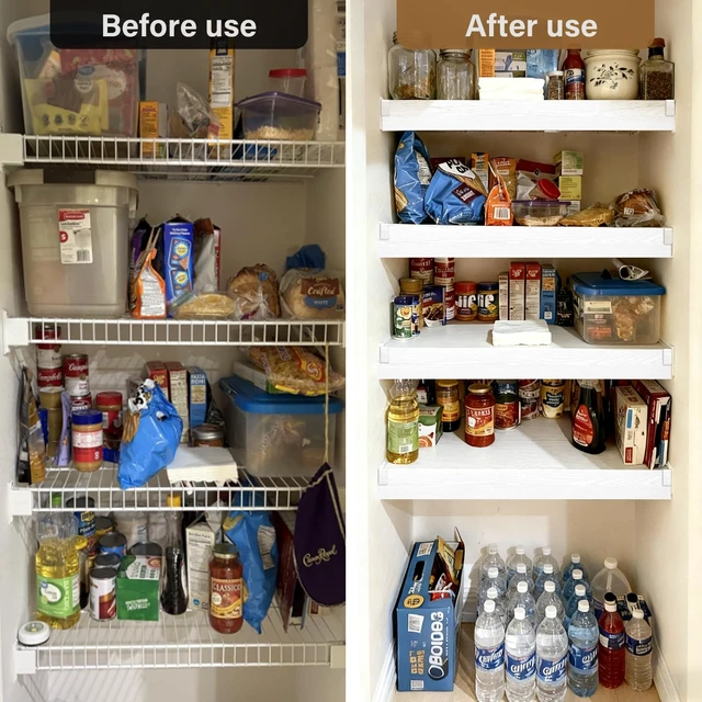 Alt view image 4 of 7 - CLICLIE Wire Shelf Covers, 24" W X 16" D PVC Wire Rack Covers for Pantry | PVC Shelf Covers for Wire Shelving, 0.31-inch Thick Moisture Durable Shelf Liner for Closet (24" W X 16" D, 5pcs, White)