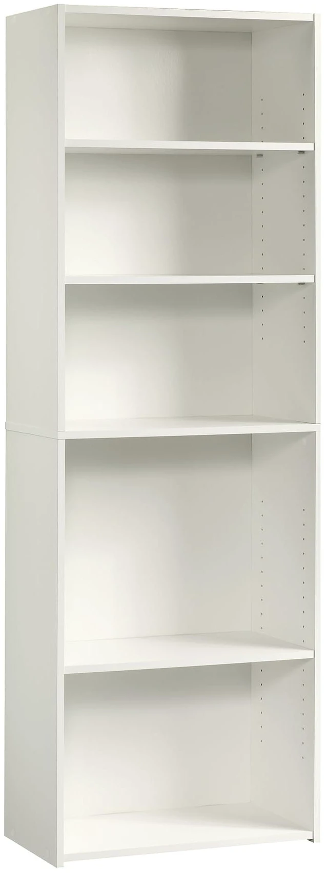 Main image of Beginnings 5-Shelf Bookcase, Bookshelf with Adjustable Storage Shelves, in Soft White